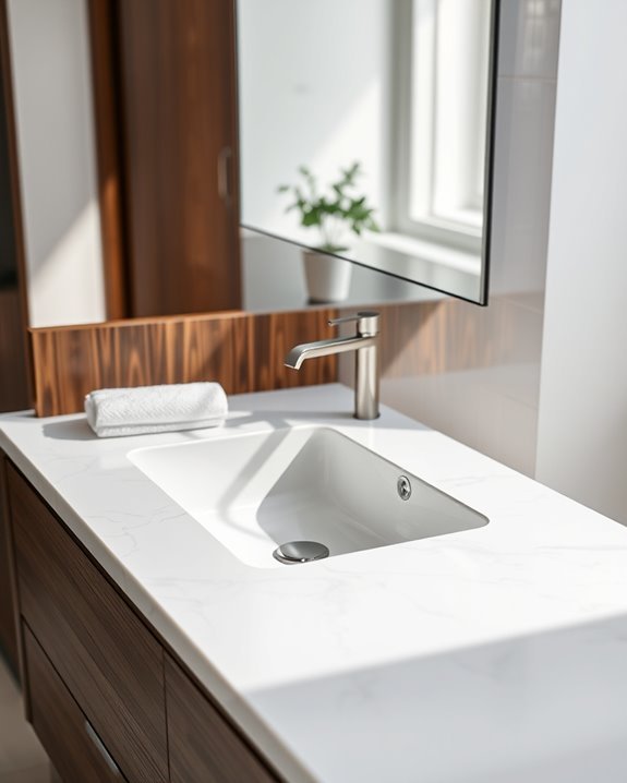 sleek modern under mount sinks