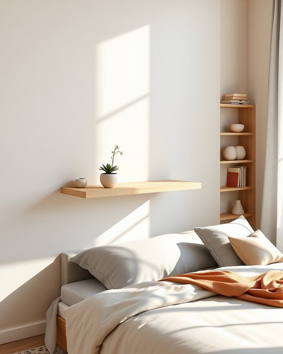 sleek space saving wall tables