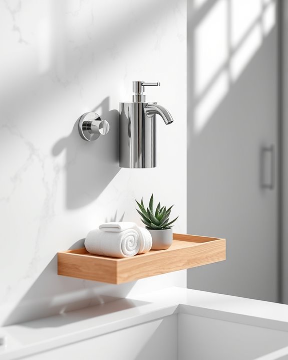 sleek storage soap dispensers