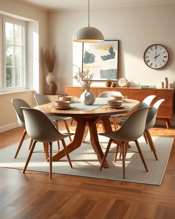 sleek vintage dining elegance