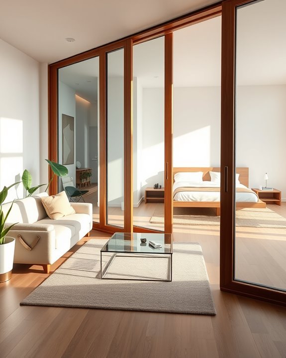 sliding doors enhance functionality