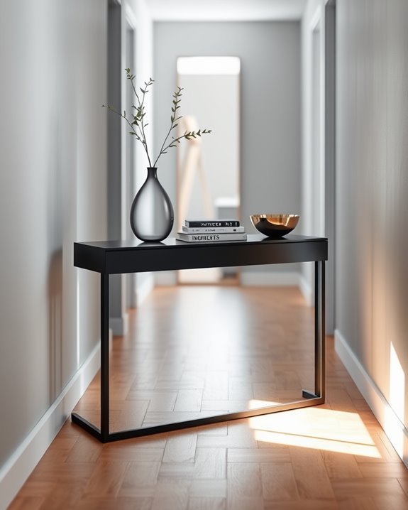 slim console for tight spaces