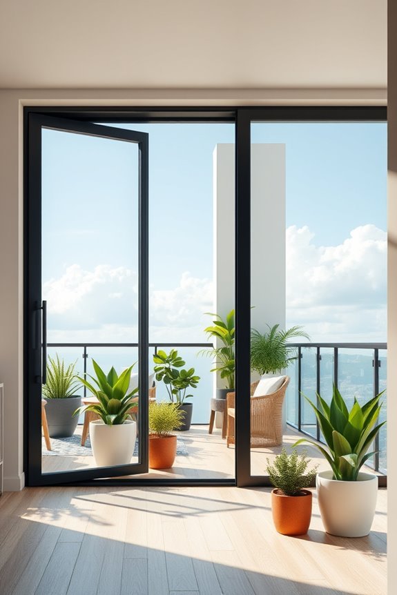slim framed sliding doors