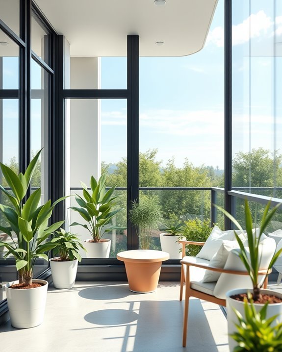 slim profile aluminium windows