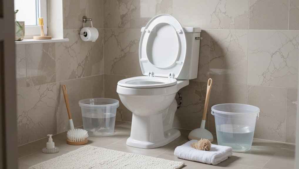 slow drainage toilet issues