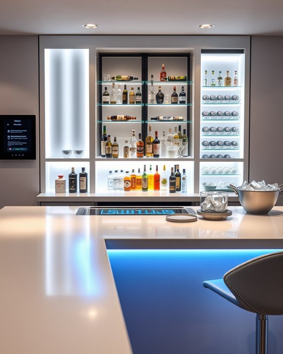 smart app controlled bar experience