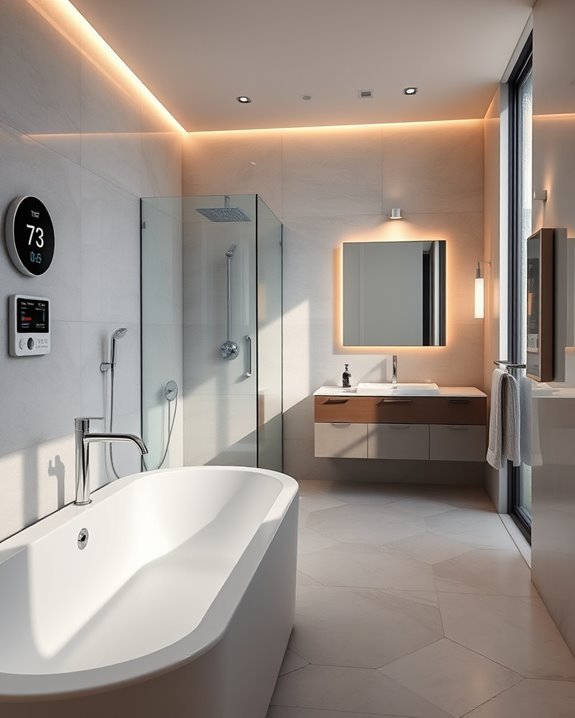 smart bathroom technology integration