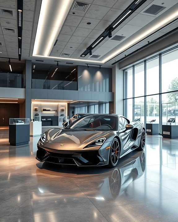 smart lighting enhances showrooms