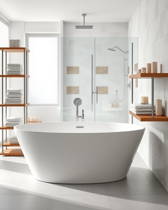 smart storage for bathtubs
