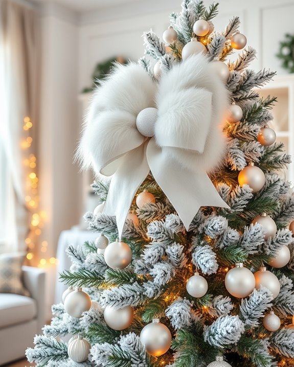 snowy white faux fur elegance