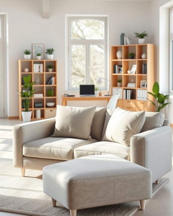 sofa positioning for functionality