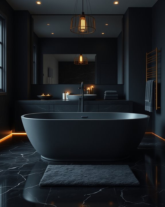 soft inviting bathroom ambiance