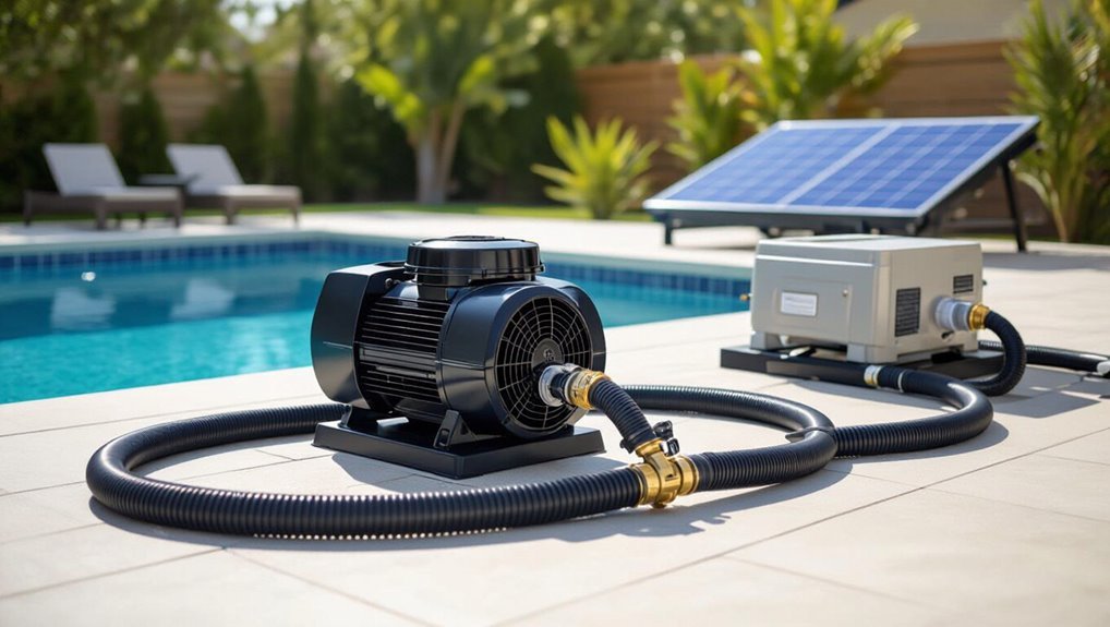 solar heater pool integration