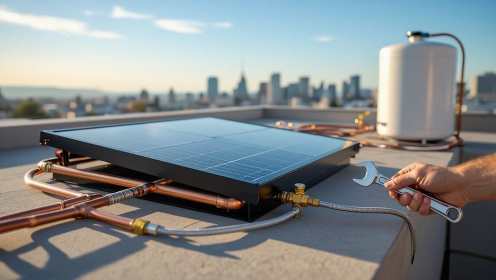 solar heating system components