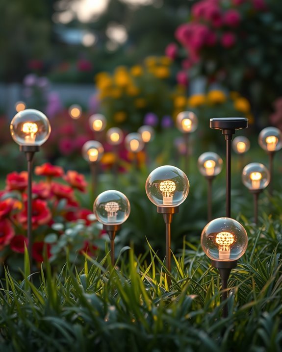 solar powered garden illumination
