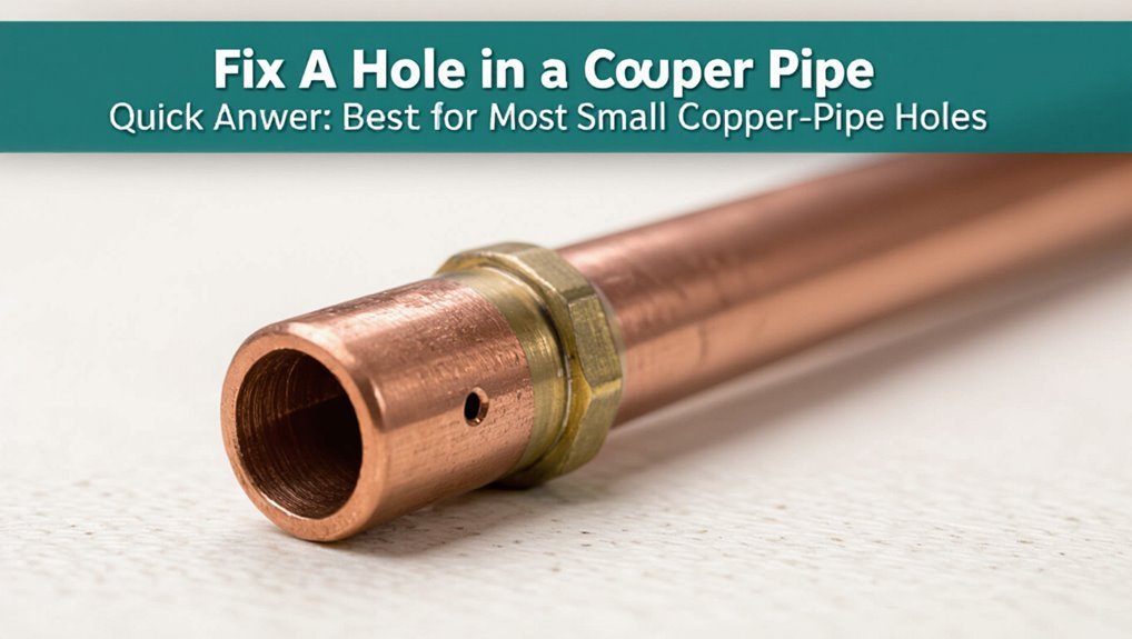soldered or compression pipe repair