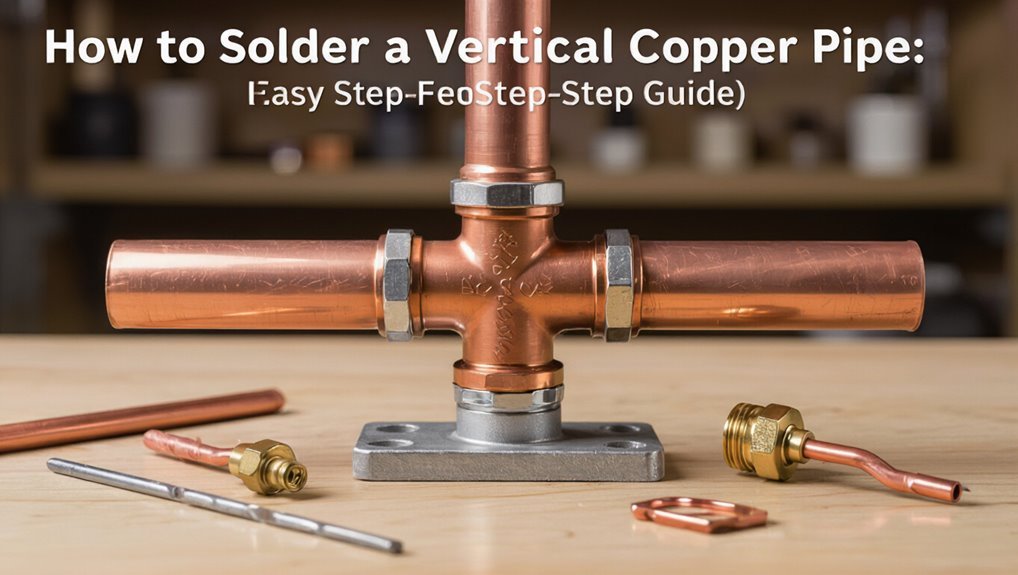 soldering vertical copper pipe