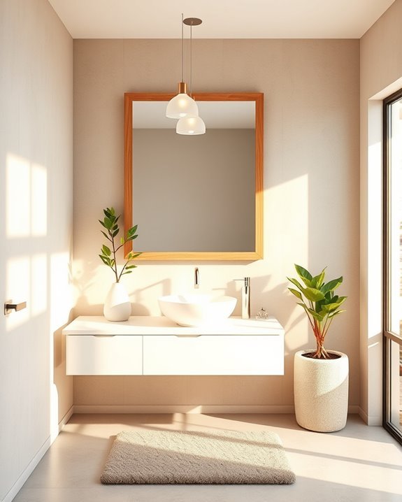 soothing bathroom lighting fixtures