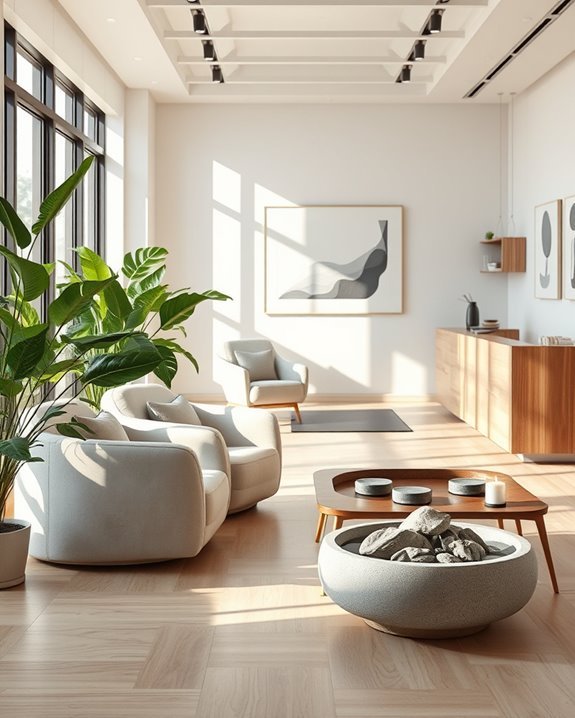 soothing salon relaxation zones