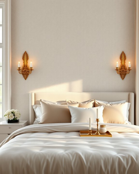 sophisticated gold wall sconces