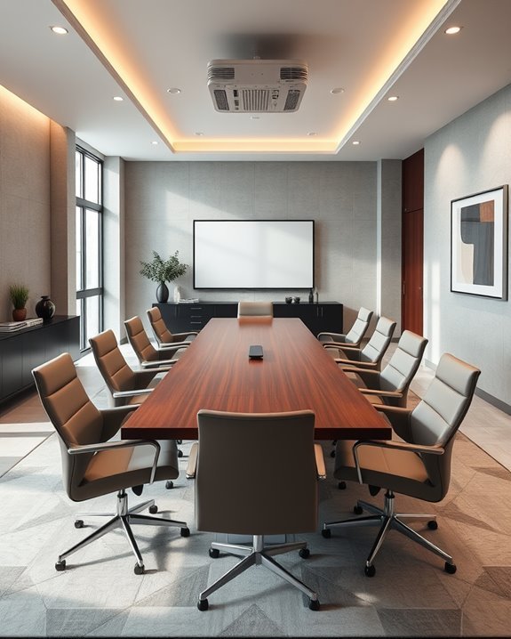 sophisticated meeting room design