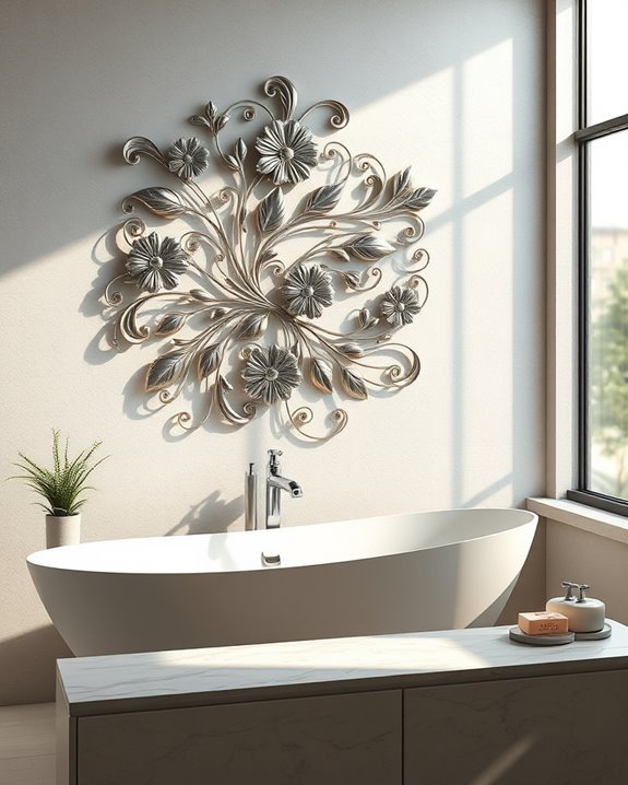 sophisticated metal wall decor