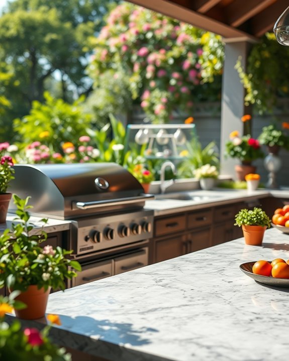 sophisticated outdoor kitchen elegance