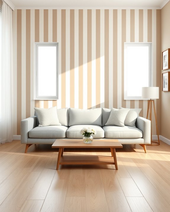 sophisticated striped wallpaper designs