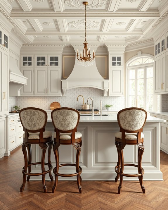 sophisticated victorian bar stools