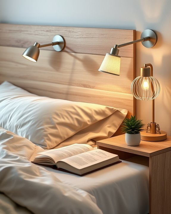 space saving clip on lamps