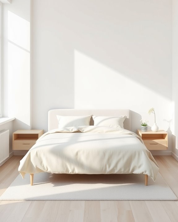 space saving floating nightstands