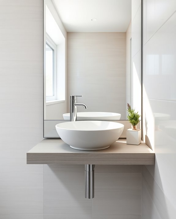 space saving modern sinks