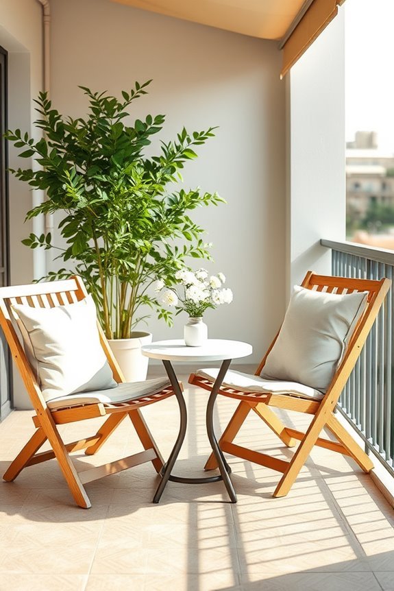 space saving stylish outdoor seating