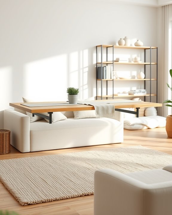 space saving wall mounted tables
