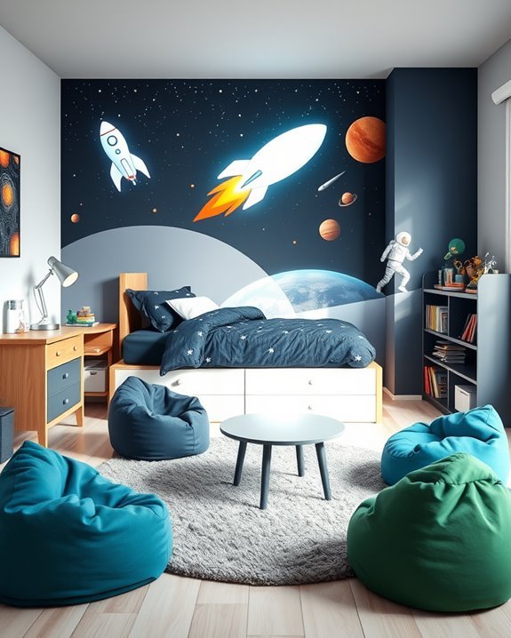 space themed bedroom transformation