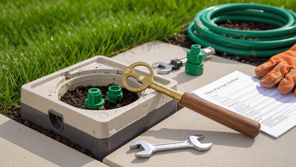 sprinkler valve key usage