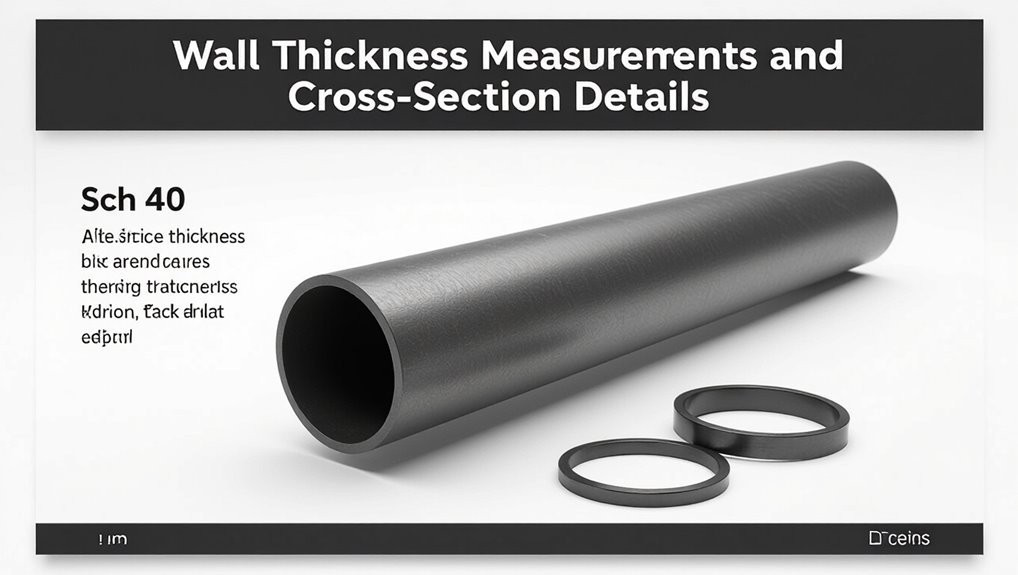standard sch 40 wall thickness