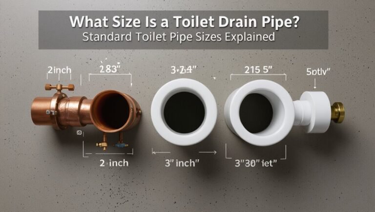 standard toilet drain dimensions