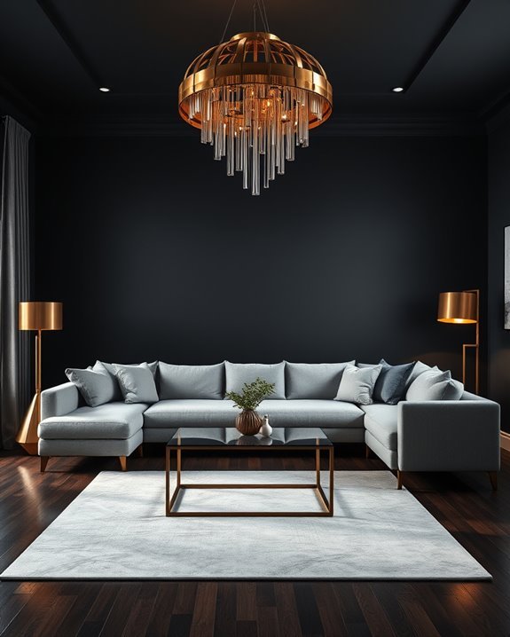 statement lighting enhances ambiance