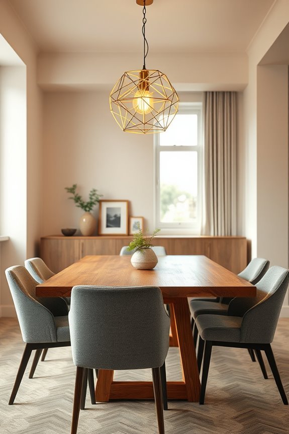 statement lighting enhances ambiance