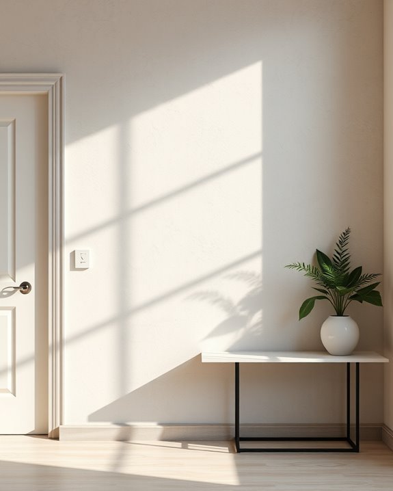 stenciled patterns enhance walls