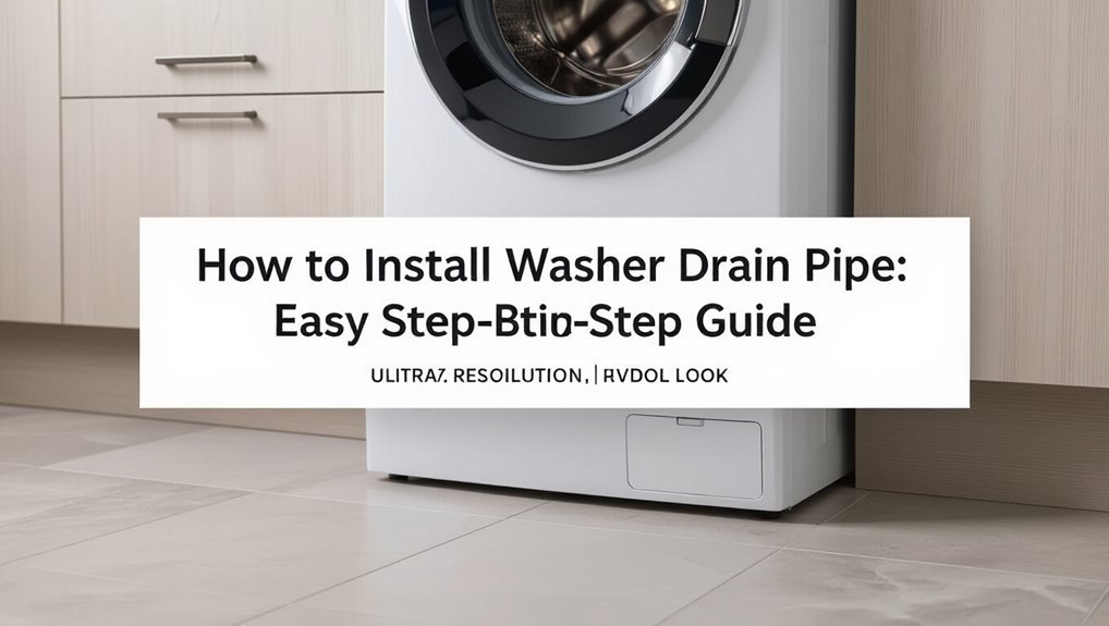 step by step washer drain installation