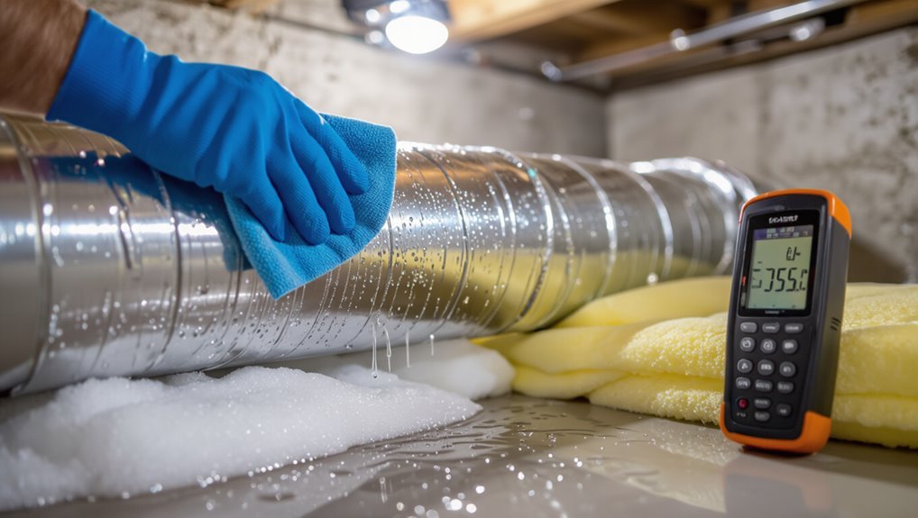 stop ductwork sweat fast