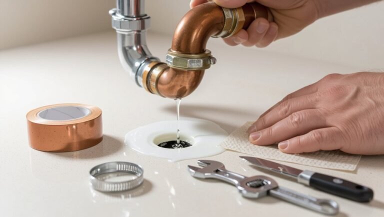 stop leaky pipe fast