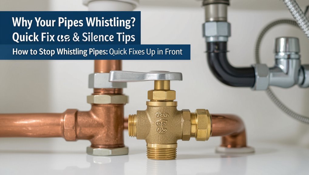 stop whistling pipe noise