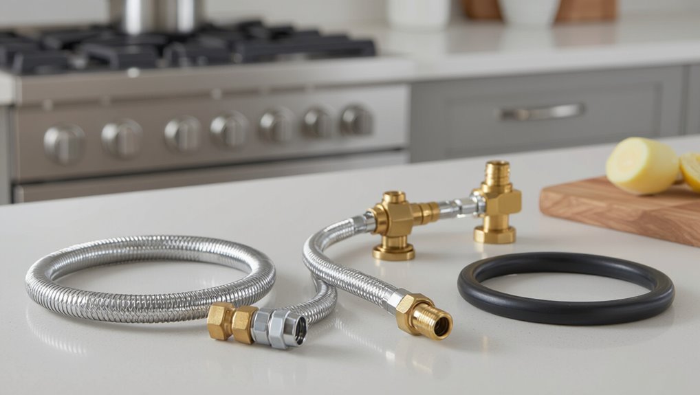 stove gas connector types