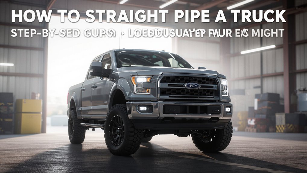 straight pipe truck exhaust system