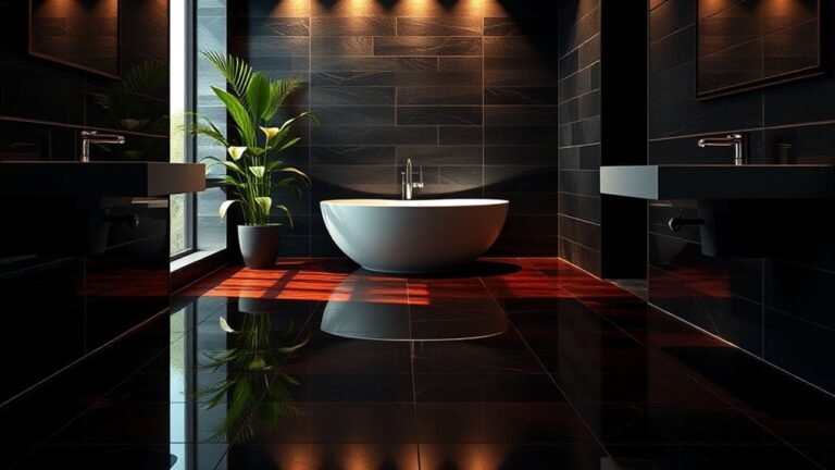 striking dark floor designs