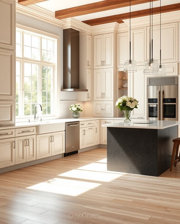 stunning contrast kitchen design