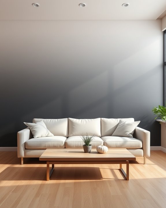 stunning ombre wall transformation